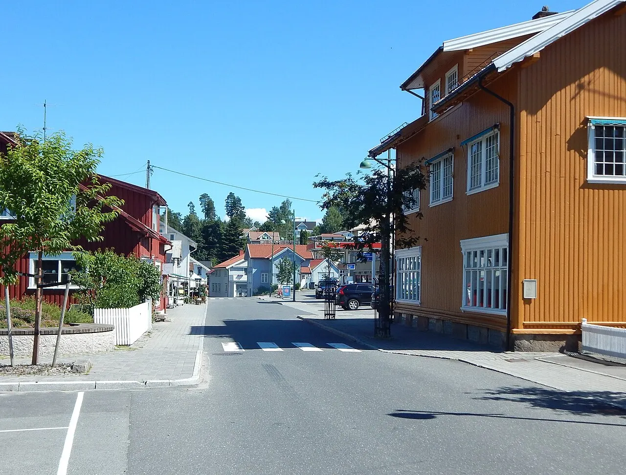 Gata gjennom Åmli tettsted