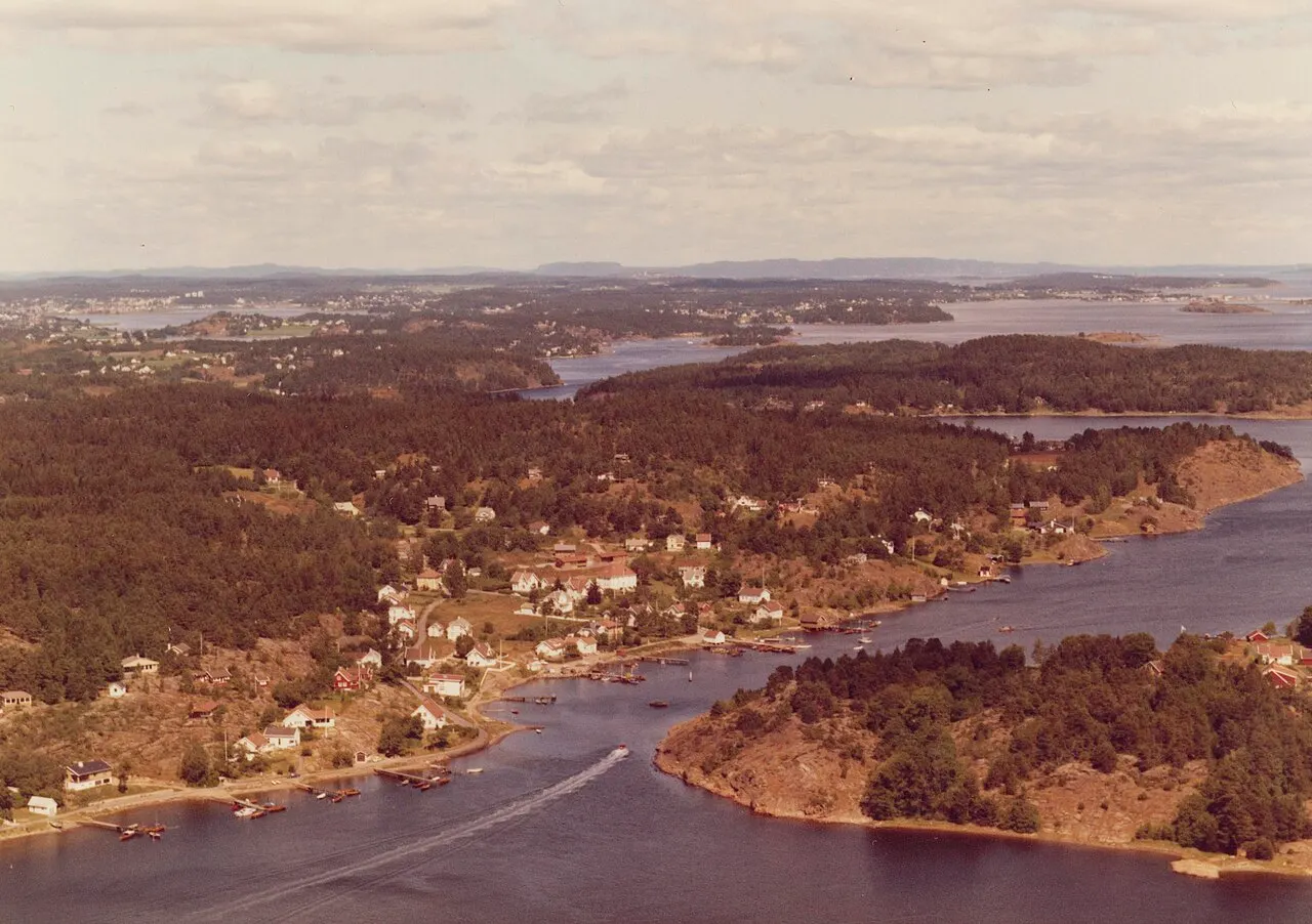 Widerøe skråfoto fra Nøtterøy kommune