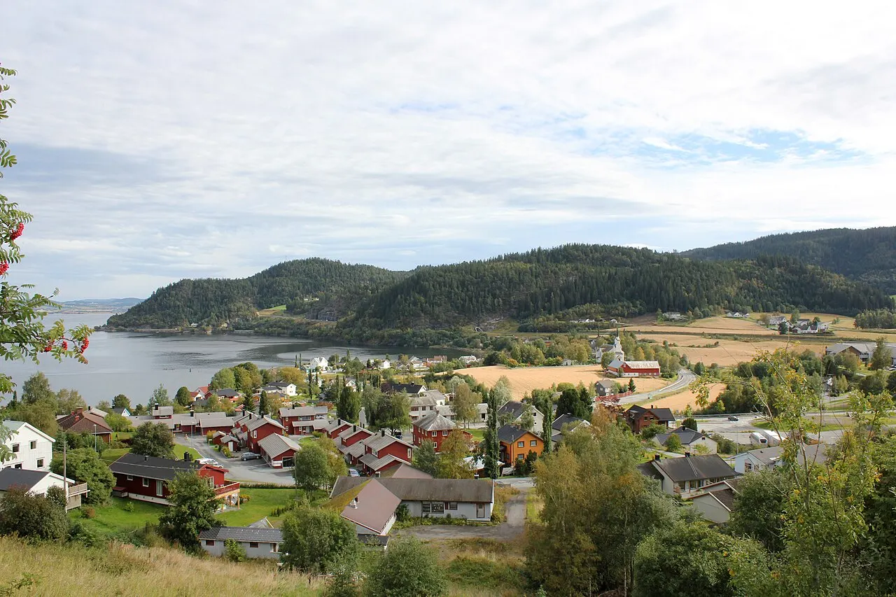 Børsa, Sør-Trøndelag, sett fra vest