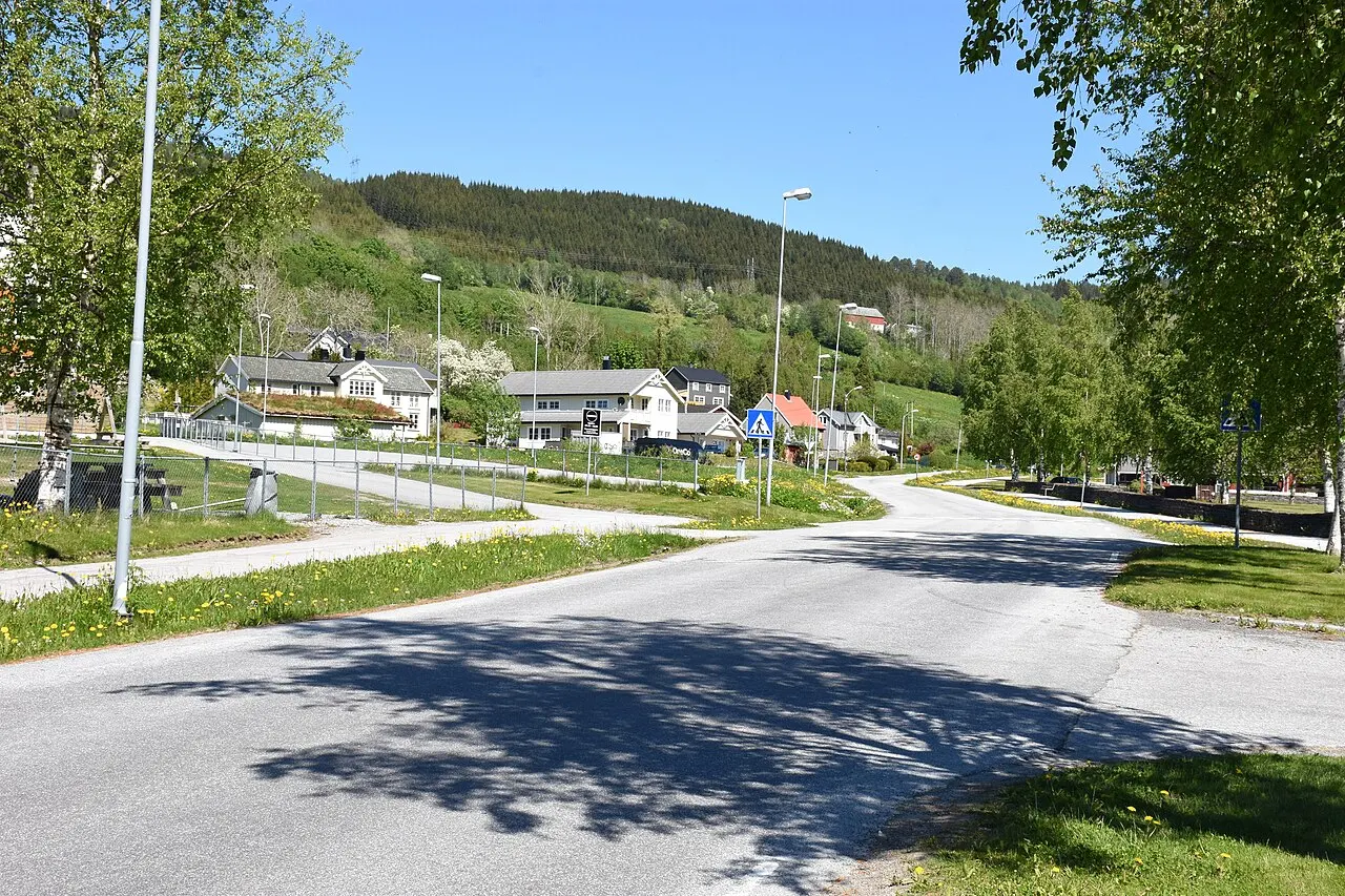 Åsagardvegen (fylkesvei 6018) ved Nesset kirke