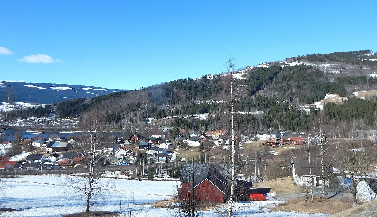 Utsikt over tettstedet Fåberg