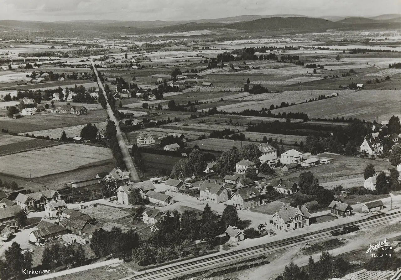 Bildet er hentet fra Nasjonalbibliotekets bildesamling Kirkenær, Grue, Hedmark