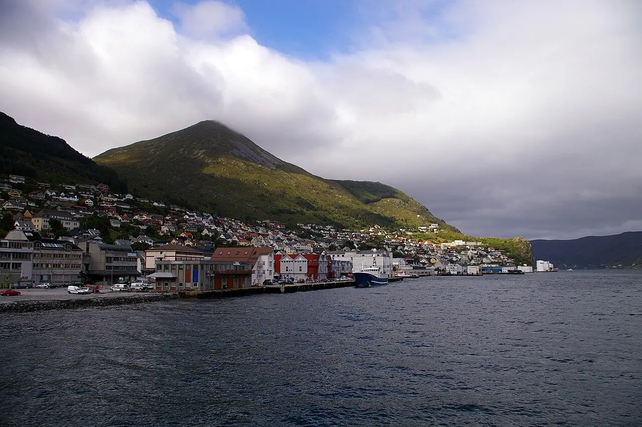 Måløy i Vågsøy kommune i Sogn og Fjordane.
