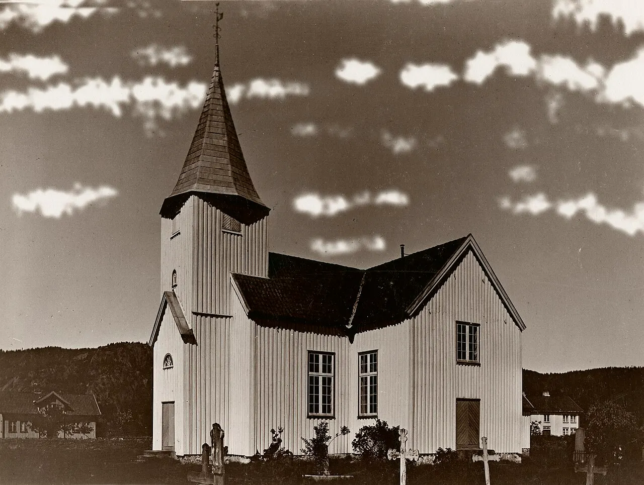 Øyslebø kirke i Øyslebø, Vest-Agder