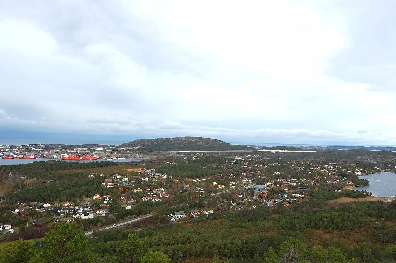Deler av Rensvik tettsted i Kristiansund, Møre og Romsdal