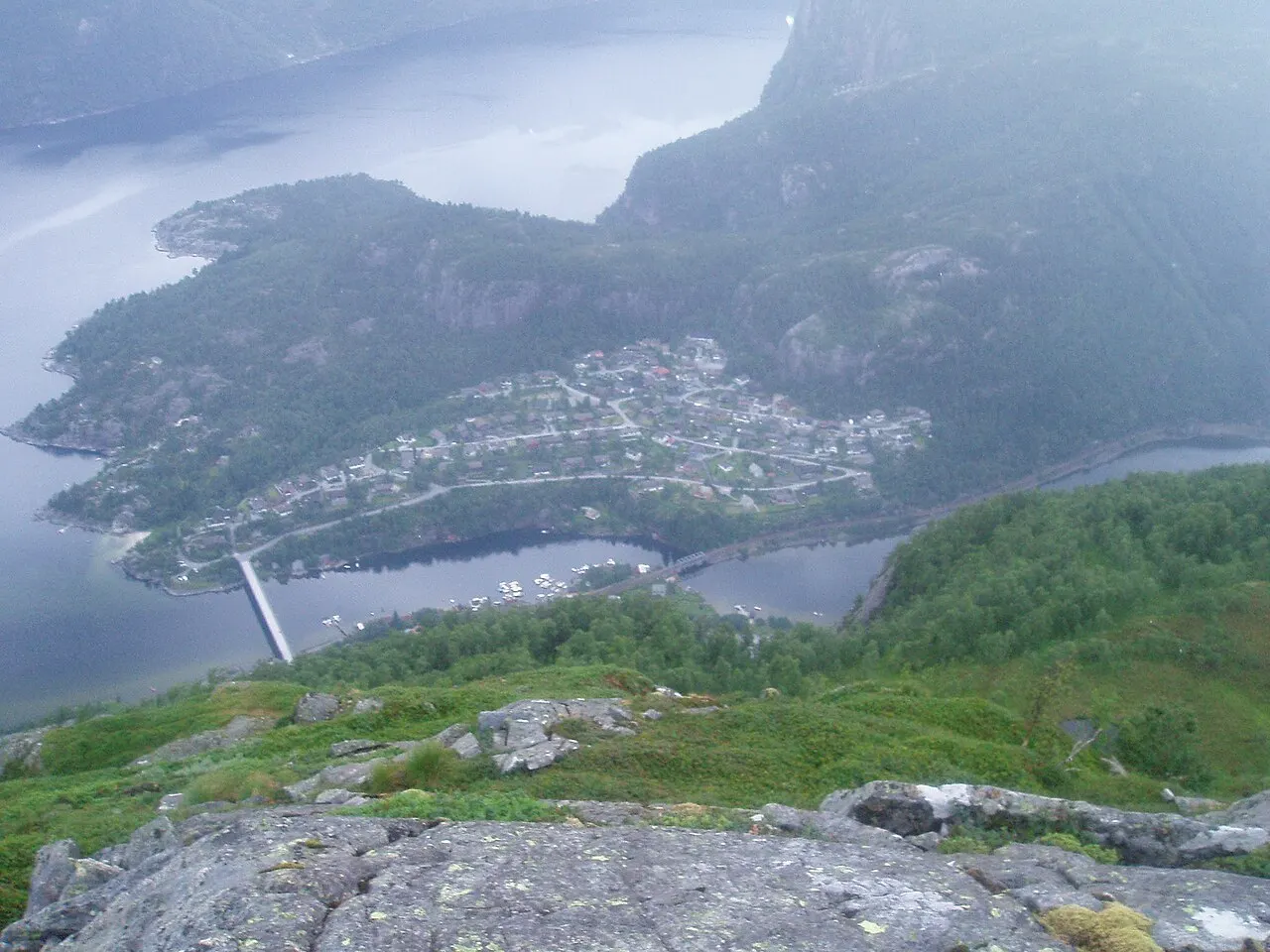 Bilde av Stanghelle Vest tatt frå Flatafjellet